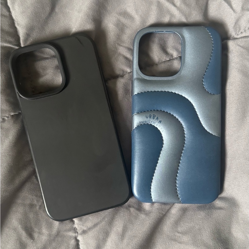 iPhone14 promax Black and Blue Phone Cases